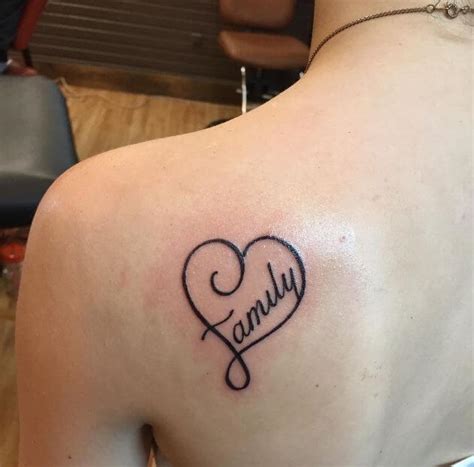 family heart tattoo|meaningful family tattoos for guys.